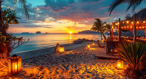 Ibiza - Schemer - Panorama 130x70CM